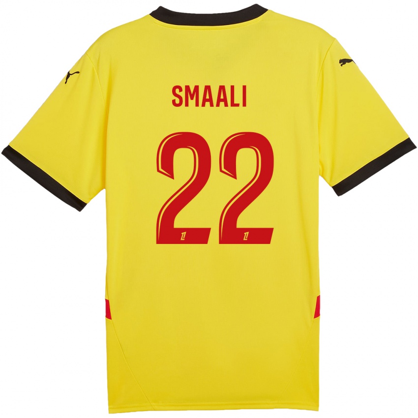 Criança Camisola Emma Smaali #22 Vermelho Amarelo Principal 2024/25 Camisa