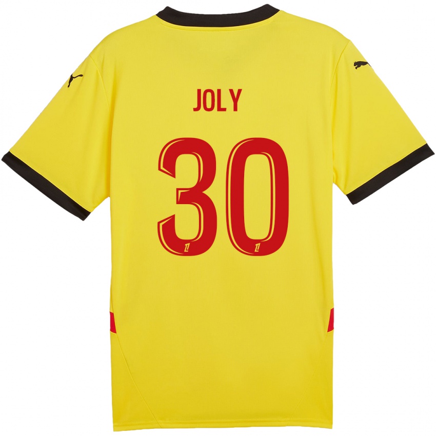 Criança Camisola Blandine Joly #30 Vermelho Amarelo Principal 2024/25 Camisa