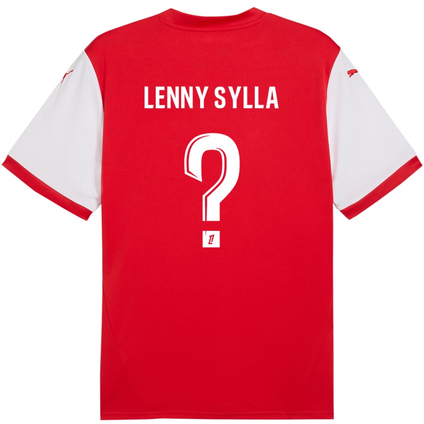 Criança Camisola Lenny Sylla #0 Branco Vermelho Principal 2024/25 Camisa