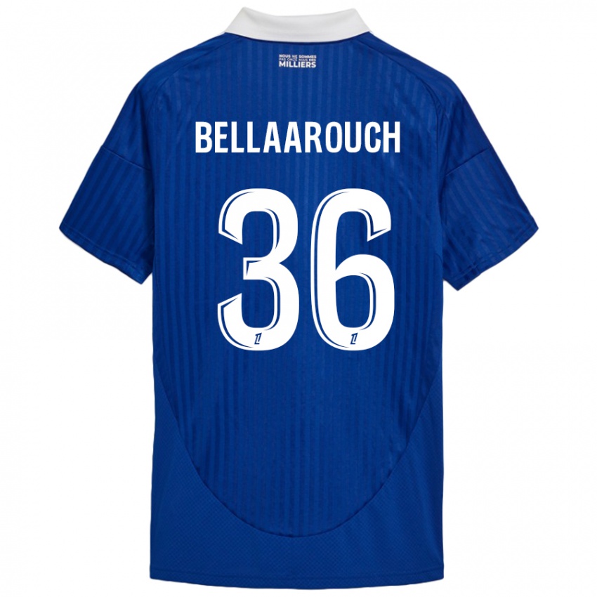 Criança Camisola Alaa Bellaarouch #36 Branco Azul Principal 2024/25 Camisa