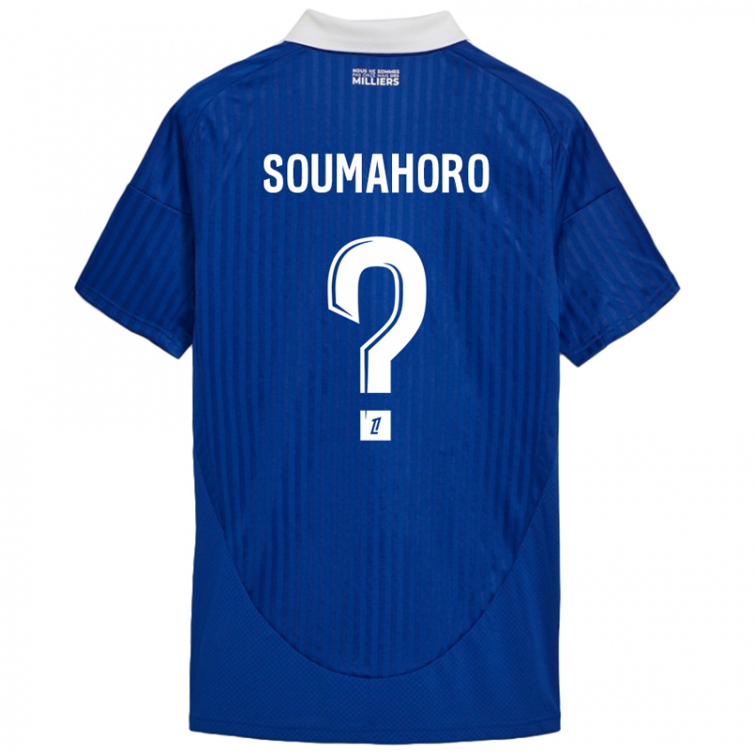 Criança Camisola Mohamed Soumahoro #0 Branco Azul Principal 2024/25 Camisa