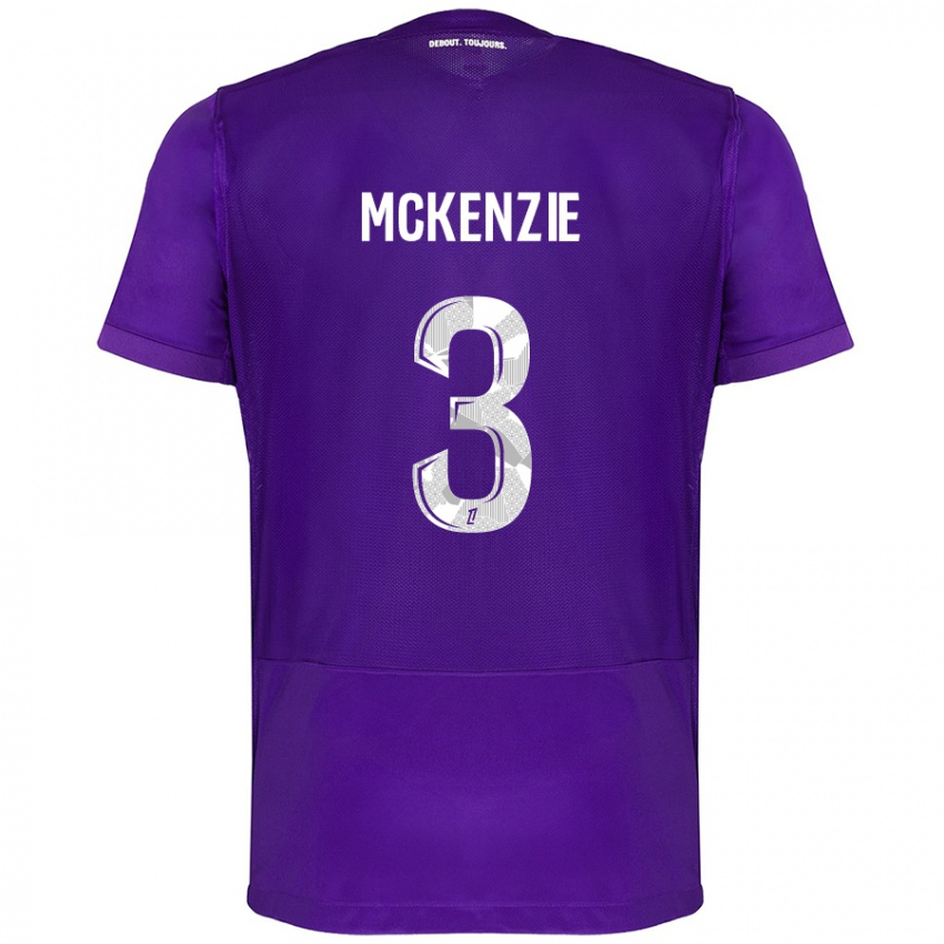 Criança Camisola Mark Mckenzie #3 Branco Roxo Principal 2024/25 Camisa