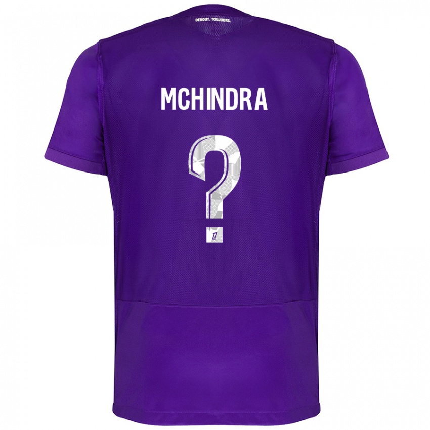 Criança Camisola Naime Said Mchindra #0 Branco Roxo Principal 2024/25 Camisa