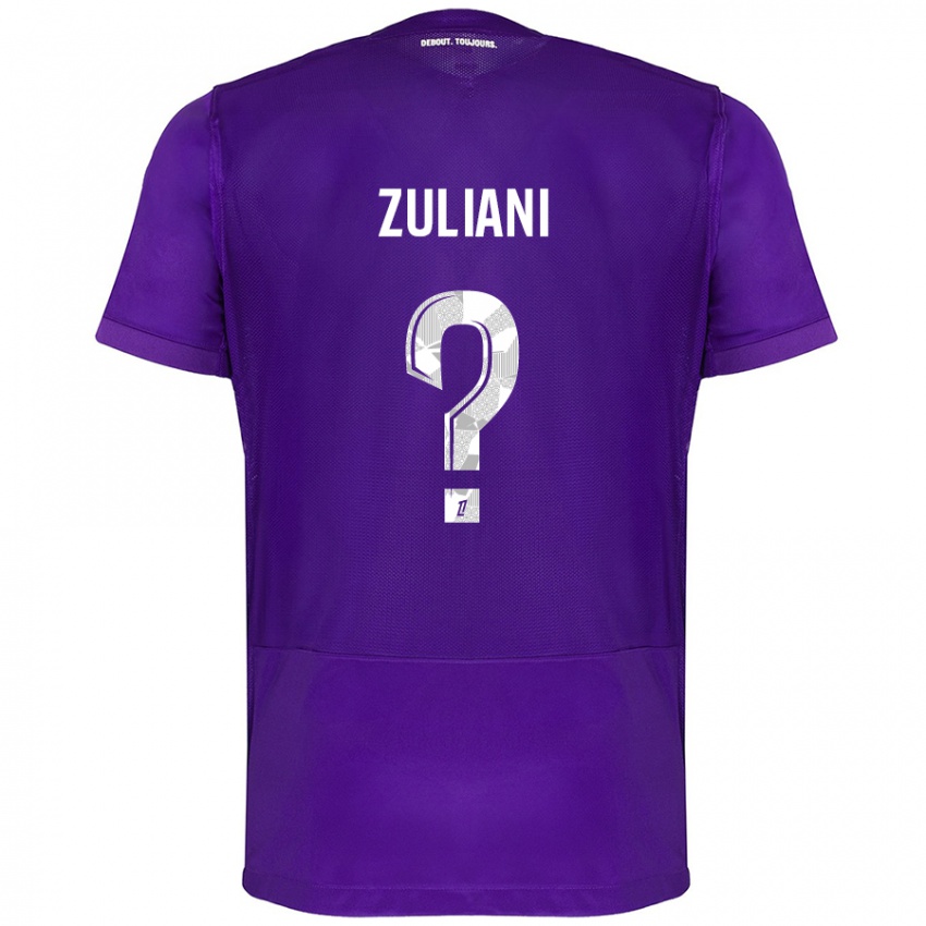 Criança Camisola Edhy Zuliani #0 Branco Roxo Principal 2024/25 Camisa