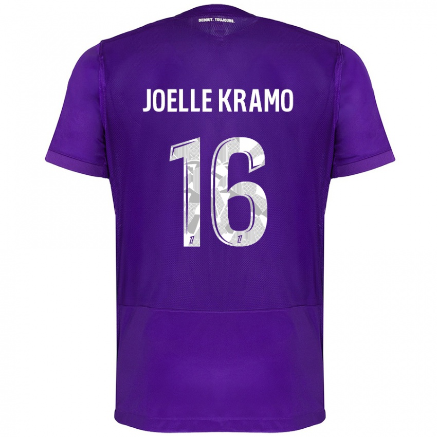 Criança Camisola Marie Joelle Kramo #16 Branco Roxo Principal 2024/25 Camisa