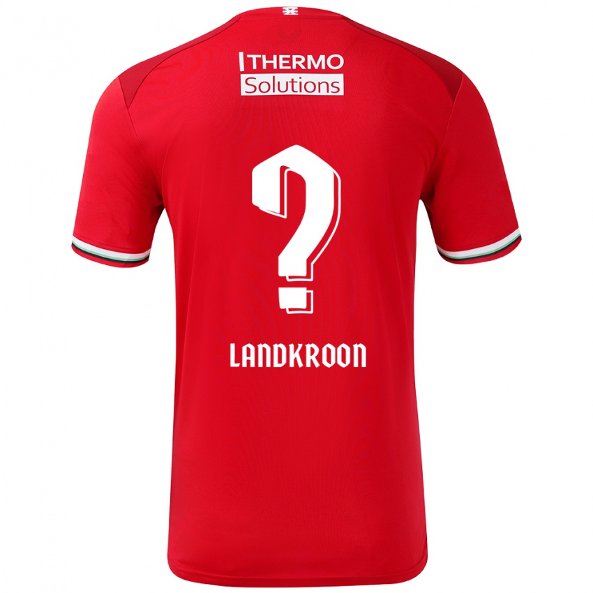 Criança Camisola Kick Landkroon #0 Vermelho Branco Principal 2024/25 Camisa