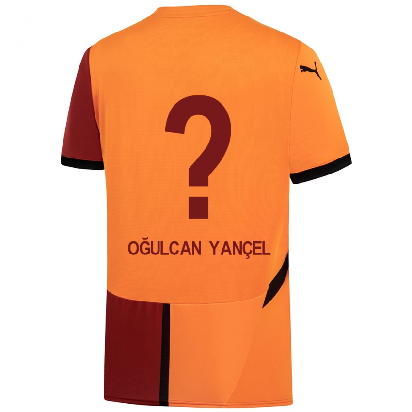 Criança Camisola Necati Oğulcan Yançel #0 Vermelho Amarelo Principal 2024/25 Camisa