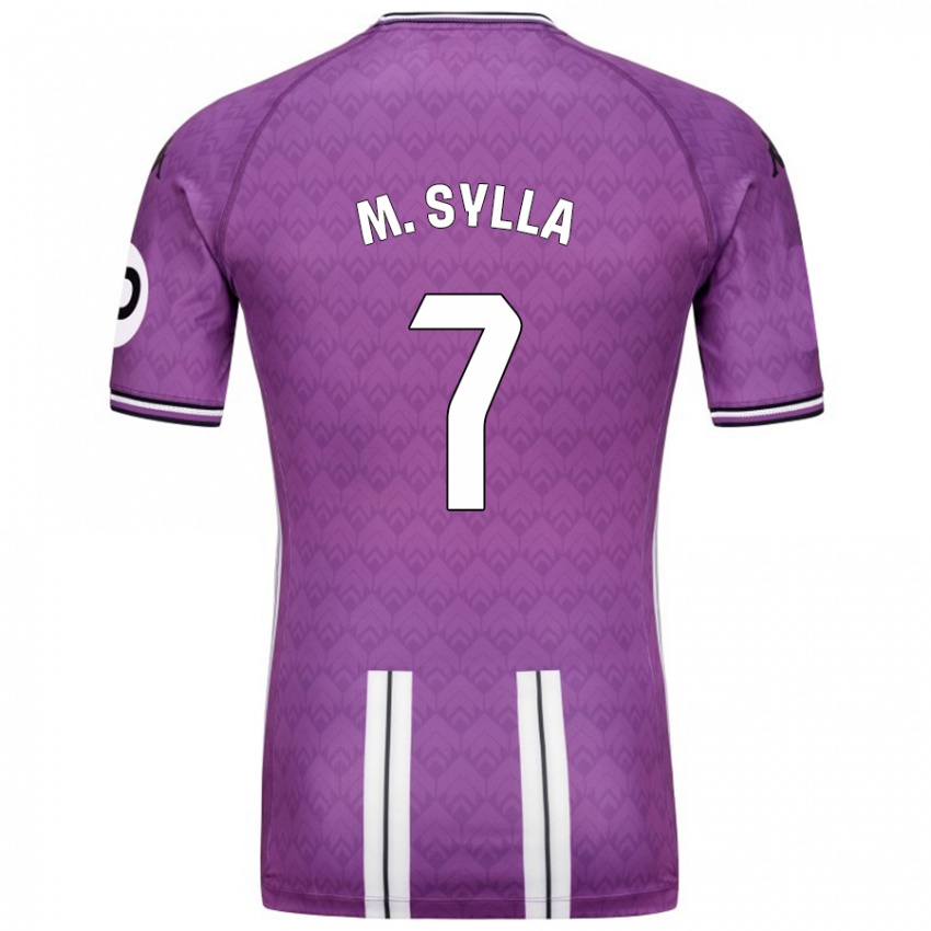 Criança Camisola Mamadou Sylla #7 Branco Roxo Principal 2024/25 Camisa