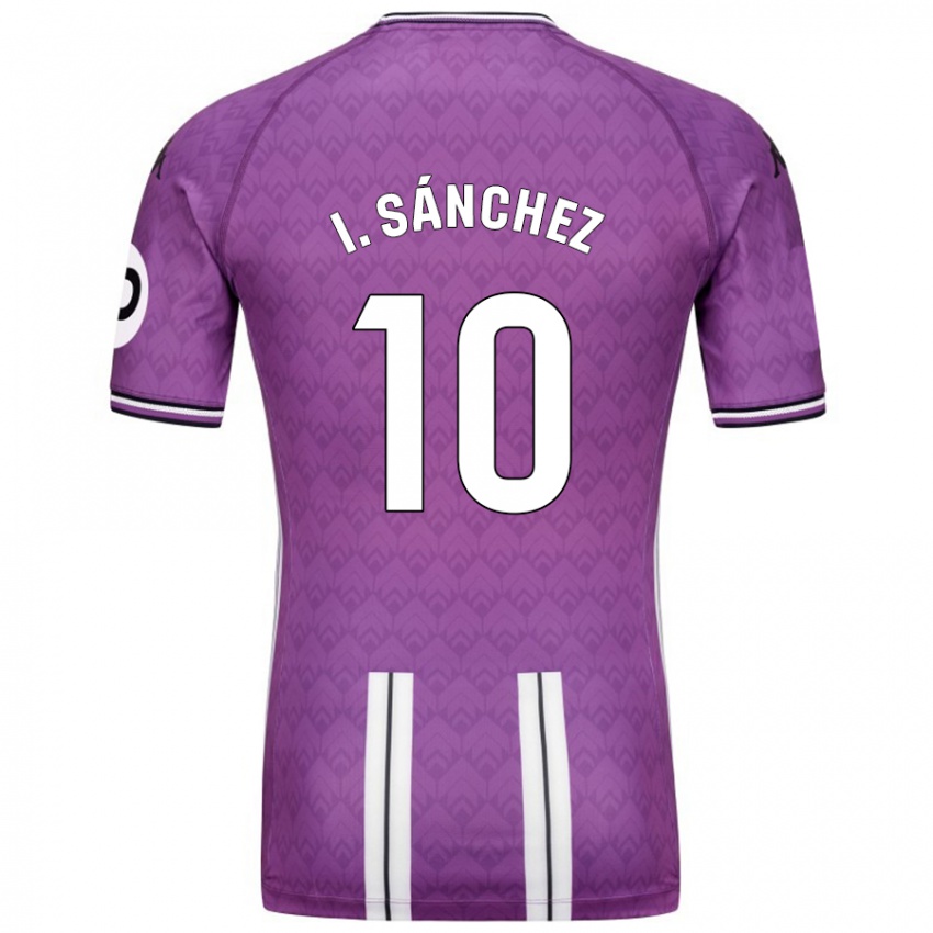 Criança Camisola Iván Sánchez #10 Branco Roxo Principal 2024/25 Camisa