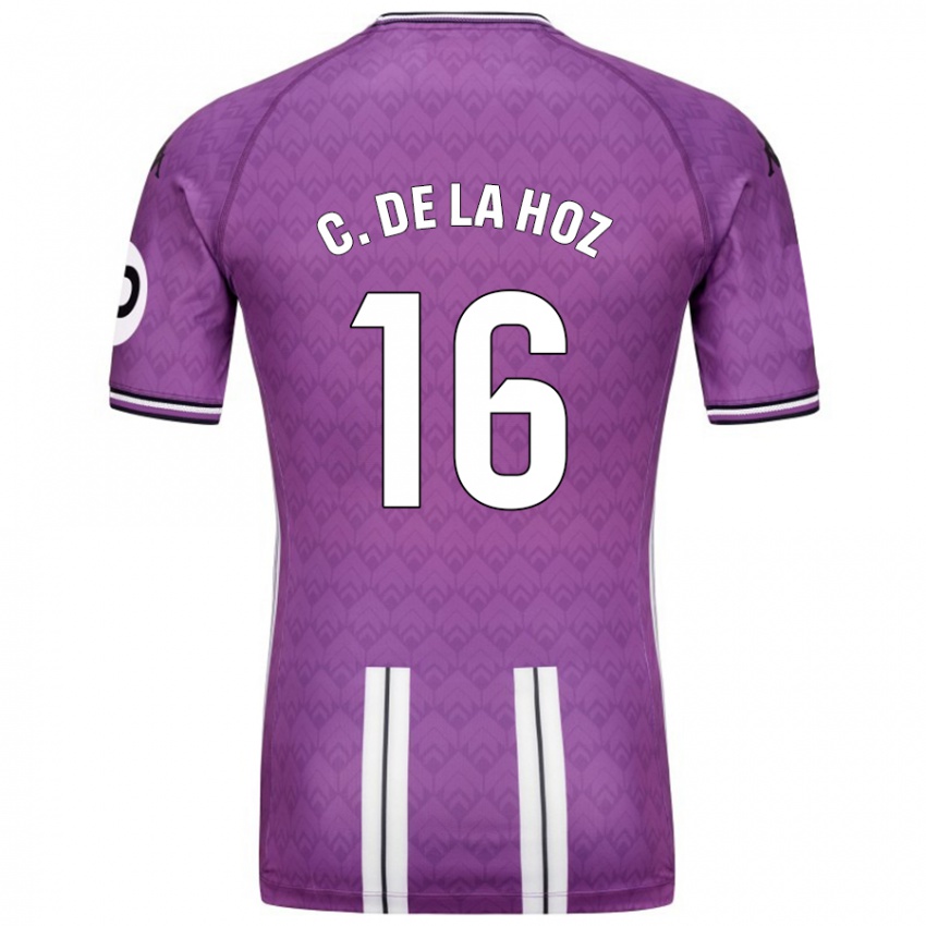 Criança Camisola César De La Hoz #16 Branco Roxo Principal 2024/25 Camisa