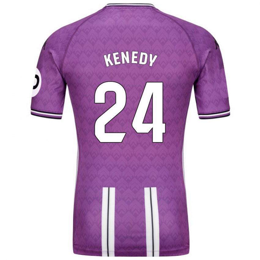 Criança Camisola Kenedy #24 Branco Roxo Principal 2024/25 Camisa