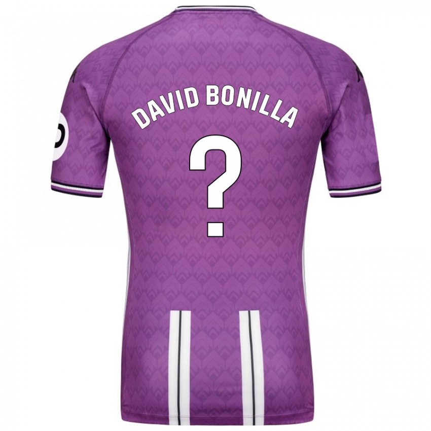 Criança Camisola Juan David Bonilla #0 Branco Roxo Principal 2024/25 Camisa