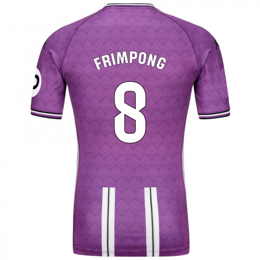 Criança Camisola Eugene Frimpong #8 Branco Roxo Principal 2024/25 Camisa