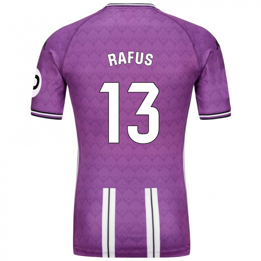 Criança Camisola Arnau Rafus #13 Branco Roxo Principal 2024/25 Camisa