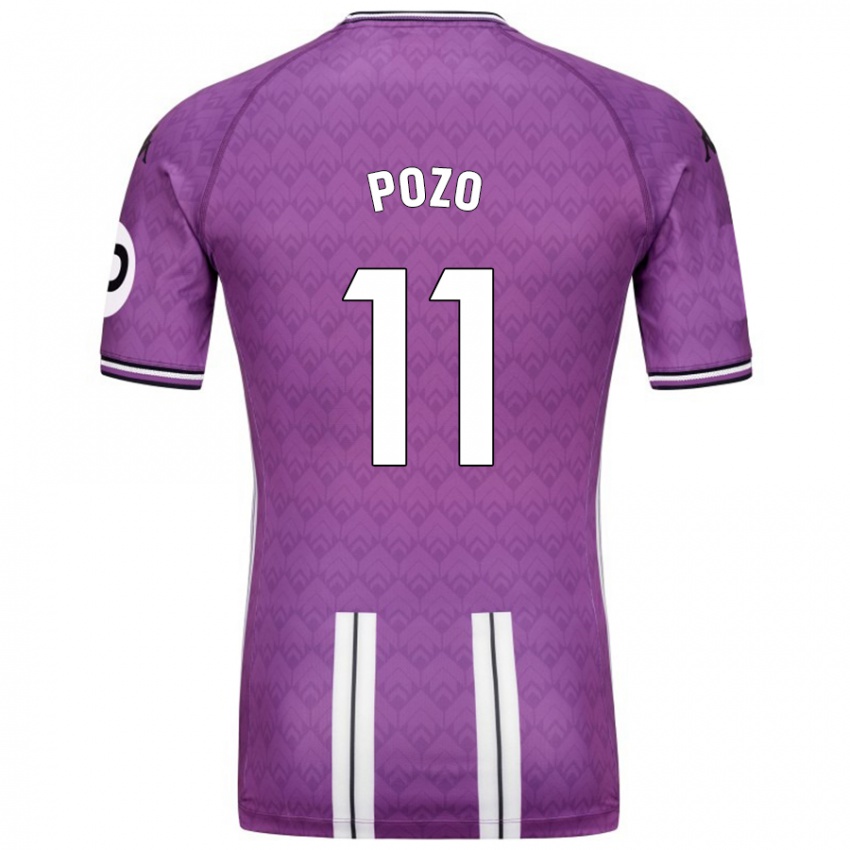 Criança Camisola Manuel Pozo #11 Branco Roxo Principal 2024/25 Camisa