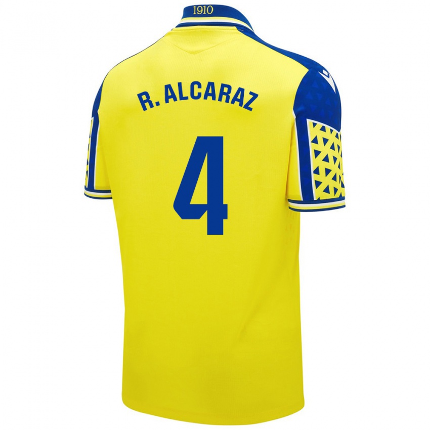 Criança Camisola Rubén Alcaraz #4 Azul Amarelo Principal 2024/25 Camisa