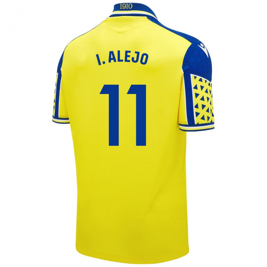 Criança Camisola Iván Alejo #11 Azul Amarelo Principal 2024/25 Camisa