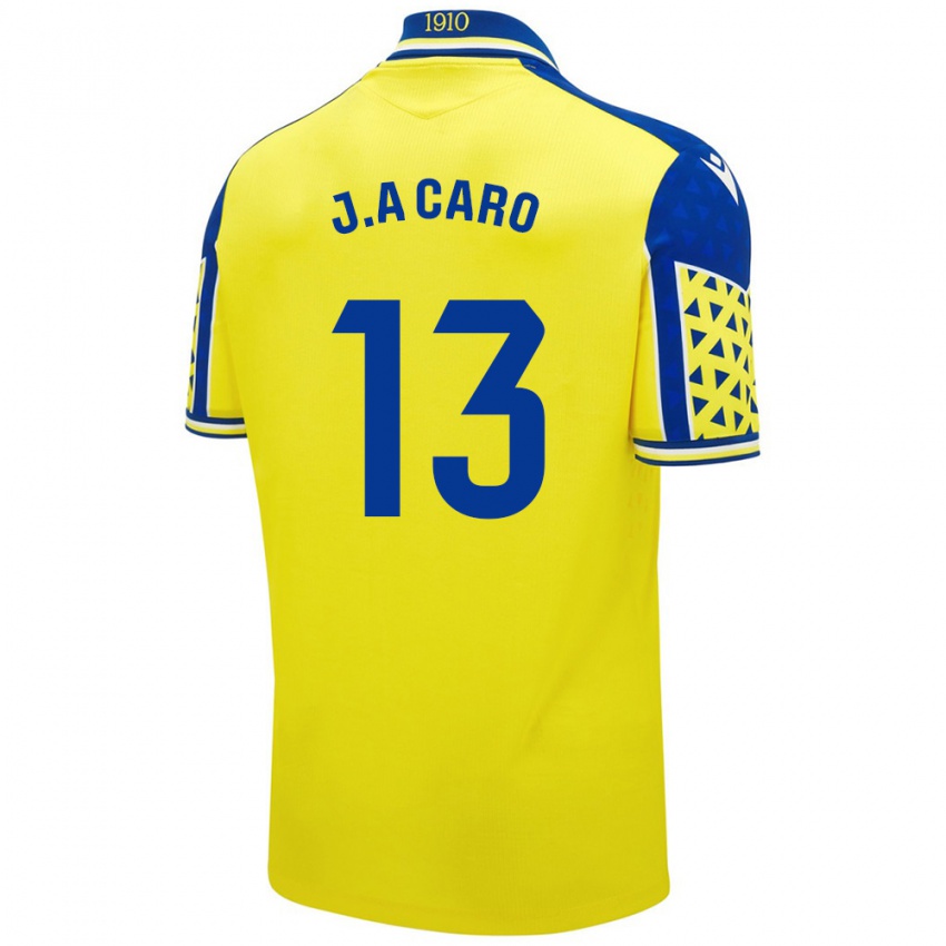 Criança Camisola José Antonio Caro #13 Azul Amarelo Principal 2024/25 Camisa