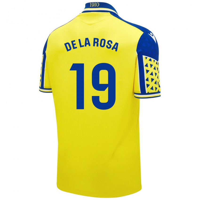 Criança Camisola José Antonio De La Rosa #19 Azul Amarelo Principal 2024/25 Camisa