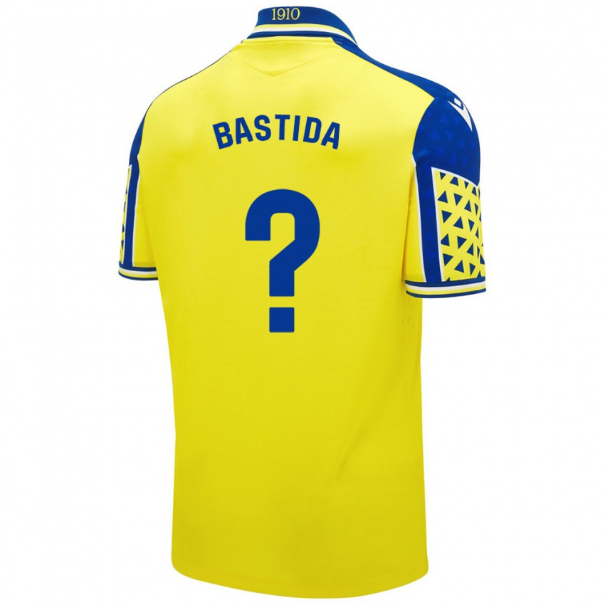 Criança Camisola Álvaro Bastida #0 Azul Amarelo Principal 2024/25 Camisa