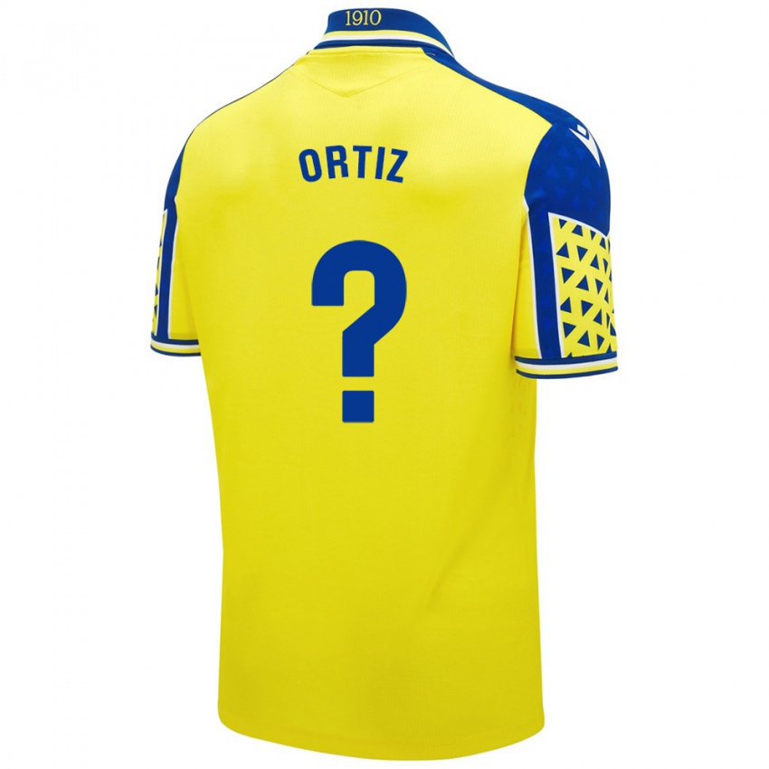 Criança Camisola Pablo Ortiz #0 Azul Amarelo Principal 2024/25 Camisa