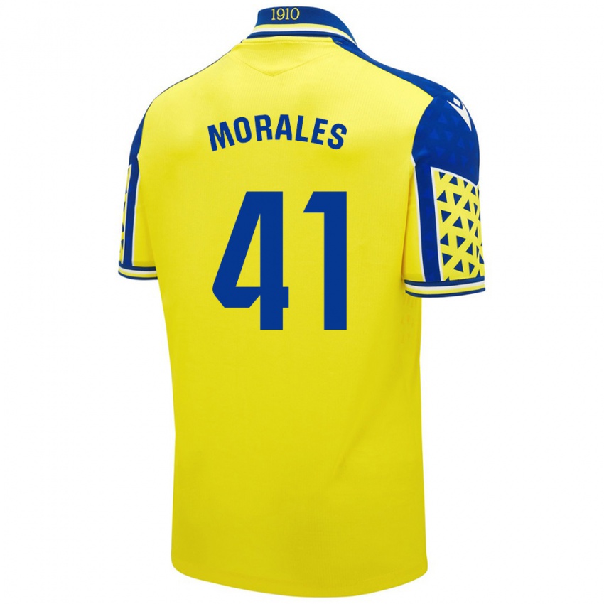 Criança Camisola Luis Morales #41 Azul Amarelo Principal 2024/25 Camisa