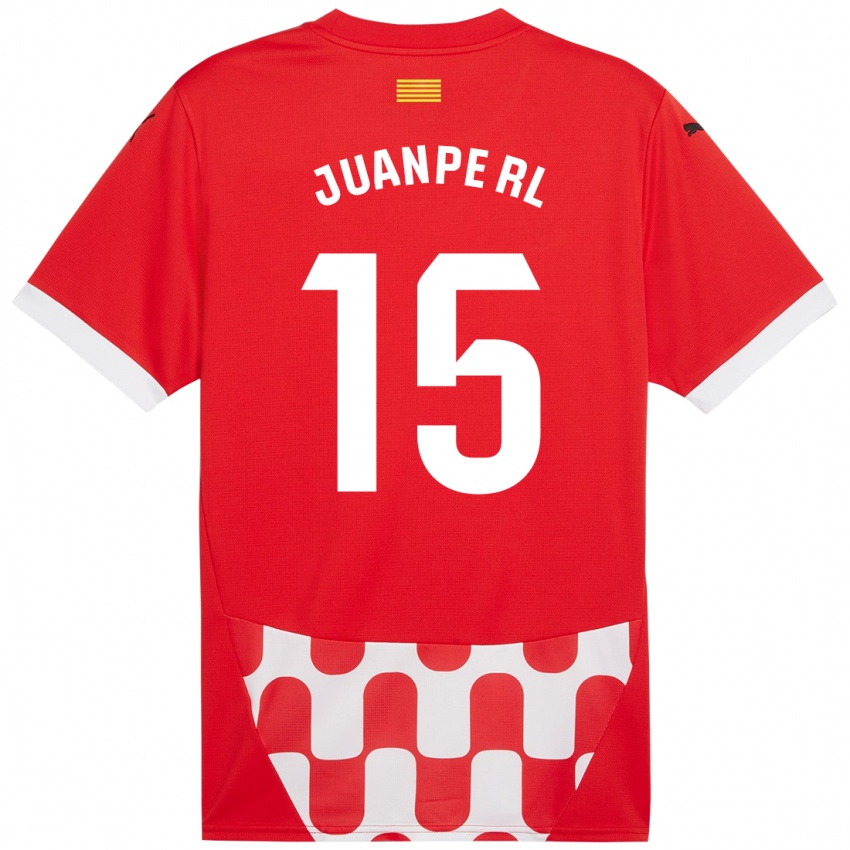 Criança Camisola Juanpe #15 Branco Vermelho Principal 2024/25 Camisa