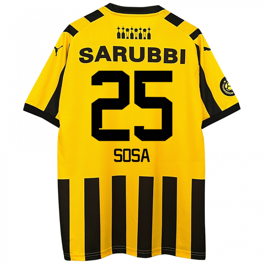 Criança Camisola Ignacio Sosa #25 Preto Amarelo Principal 2024/25 Camisa