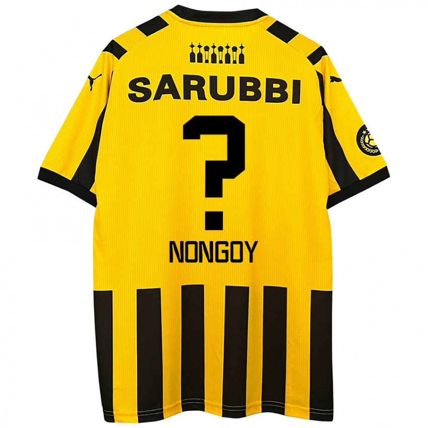 Criança Camisola Pablo Nongoy #0 Preto Amarelo Principal 2024/25 Camisa