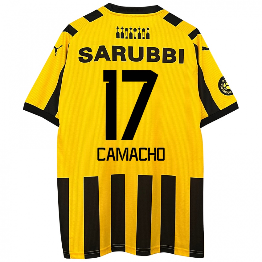 Criança Camisola Sebastián Camacho #17 Preto Amarelo Principal 2024/25 Camisa