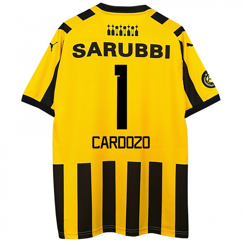 Criança Camisola Thiago Cardozo #1 Preto Amarelo Principal 2024/25 Camisa