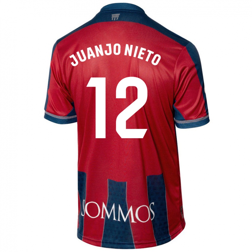 Criança Camisola Juanjo Nieto #12 Azul Vermelho Principal 2024/25 Camisa