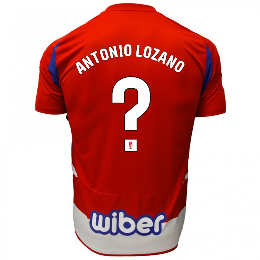 Criança Camisola José Antonio Lozano #0 Azul Vermelho Branco Principal 2024/25 Camisa