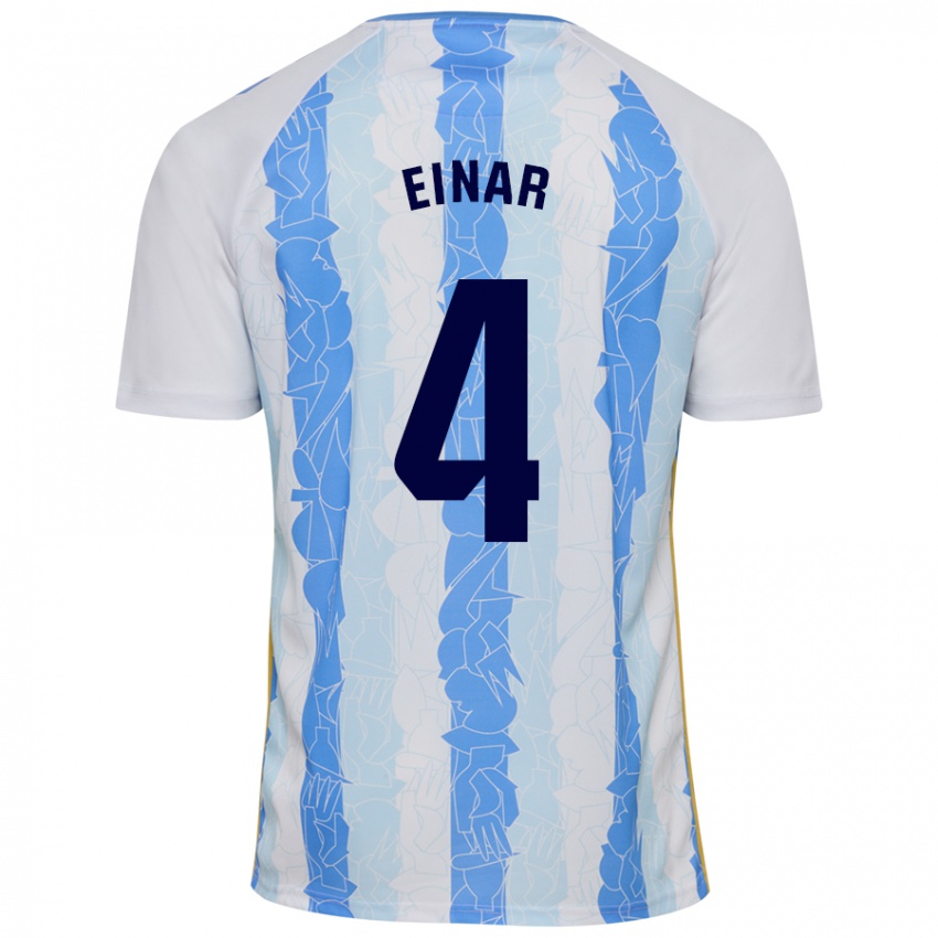 Criança Camisola Einar Galilea #4 Azul Branco Principal 2024/25 Camisa