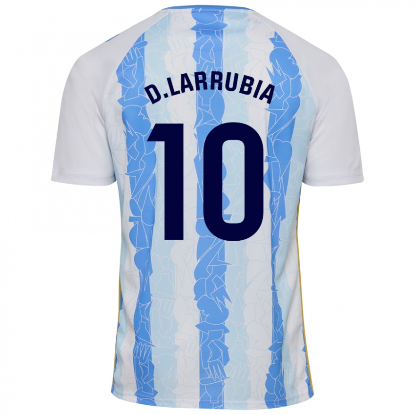 Criança Camisola David Larrubia #10 Azul Branco Principal 2024/25 Camisa