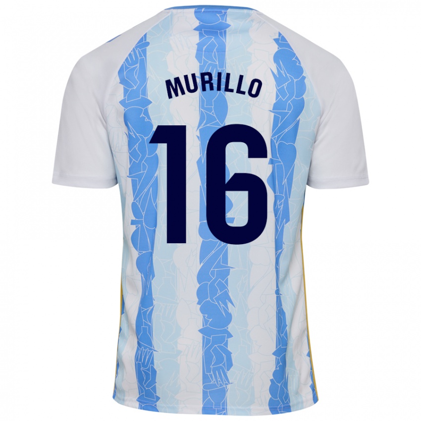 Criança Camisola Diego Murillo #16 Azul Branco Principal 2024/25 Camisa