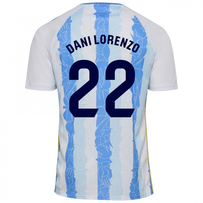 Criança Camisola Dani Lorenzo #22 Azul Branco Principal 2024/25 Camisa