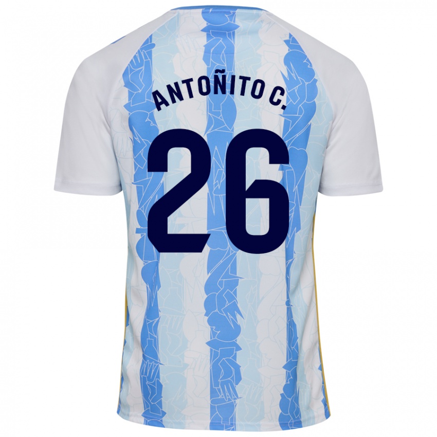 Criança Camisola Antonio Cordero #26 Azul Branco Principal 2024/25 Camisa