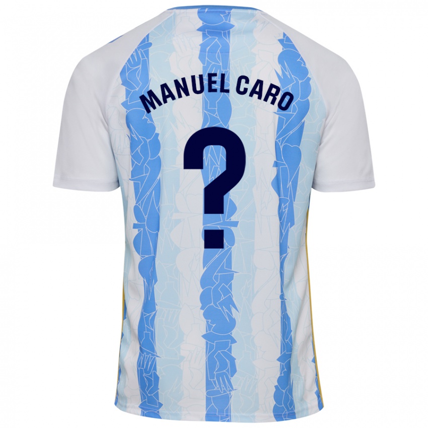 Criança Camisola José Manuel Caro #0 Azul Branco Principal 2024/25 Camisa