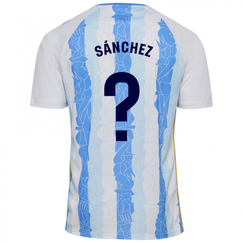 Criança Camisola Álvaro Sánchez #0 Azul Branco Principal 2024/25 Camisa