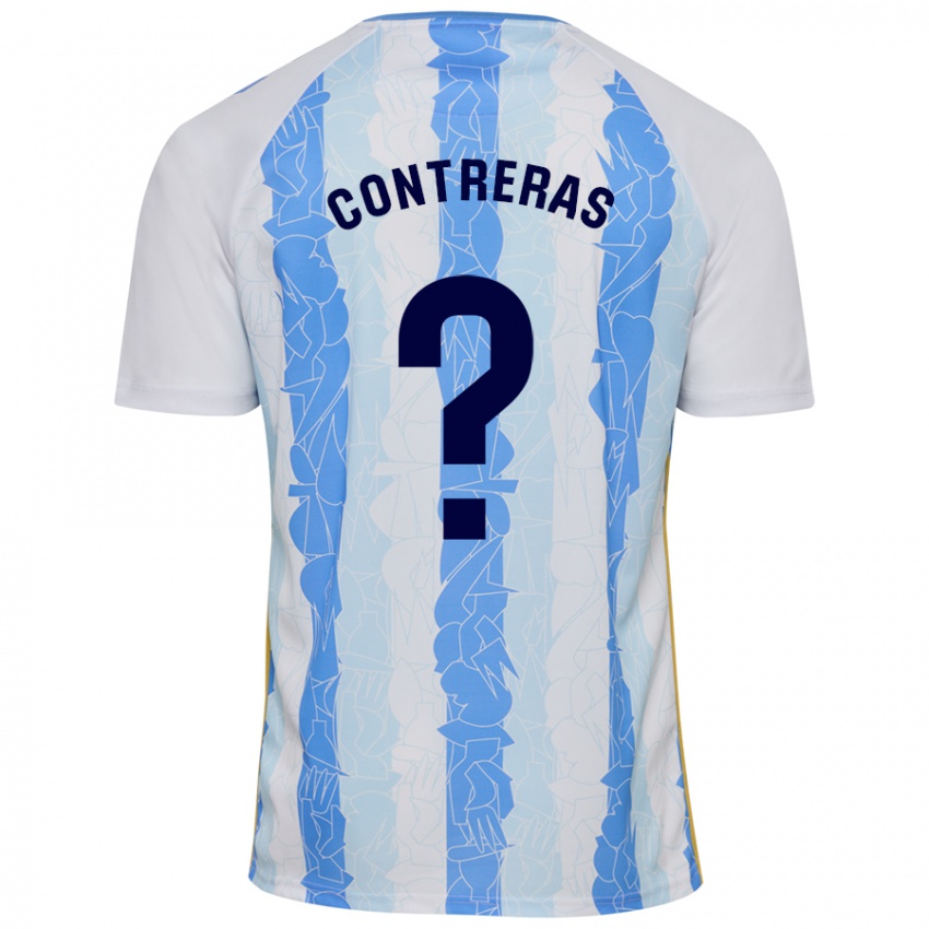 Criança Camisola Ale Contreras #0 Azul Branco Principal 2024/25 Camisa