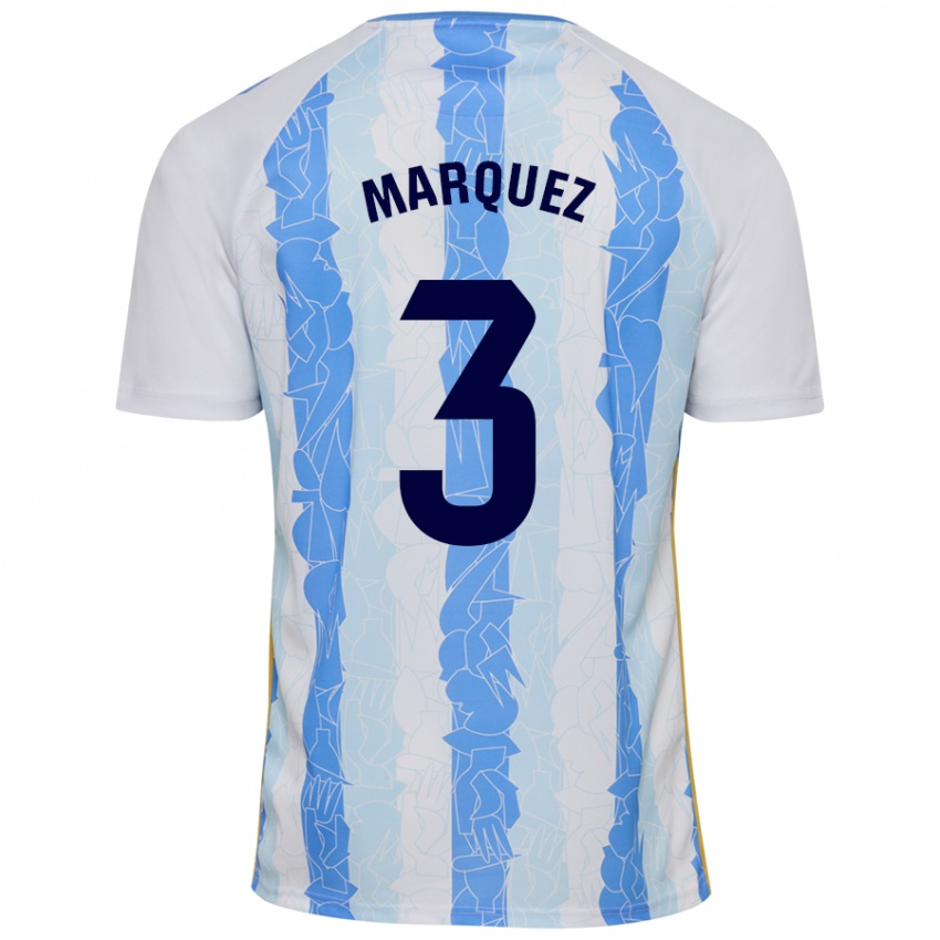 Criança Camisola David Márquez #3 Azul Branco Principal 2024/25 Camisa