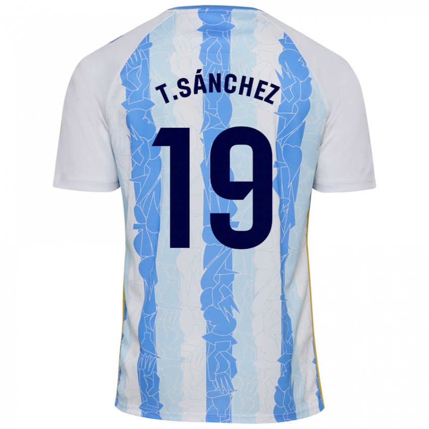 Criança Camisola Toni Sánchez #19 Azul Branco Principal 2024/25 Camisa