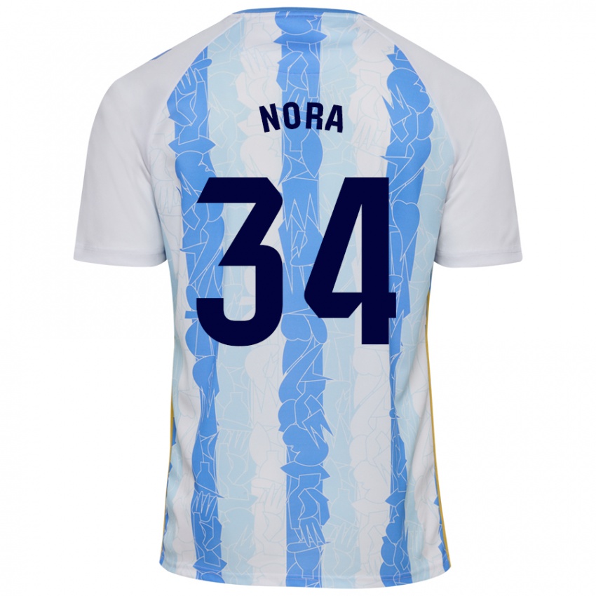 Criança Camisola Nora #34 Azul Branco Principal 2024/25 Camisa