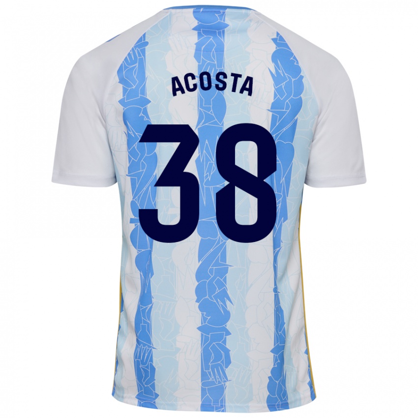 Criança Camisola Judith Acosta #38 Azul Branco Principal 2024/25 Camisa