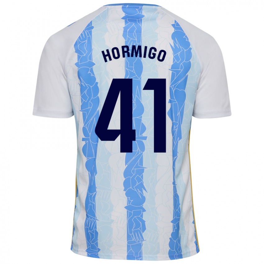 Criança Camisola Cintia Hormigo #41 Azul Branco Principal 2024/25 Camisa