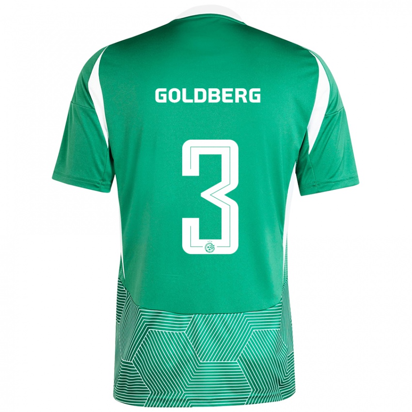 Criança Camisola Shon Goldberg #3 Branco Verde Principal 2024/25 Camisa