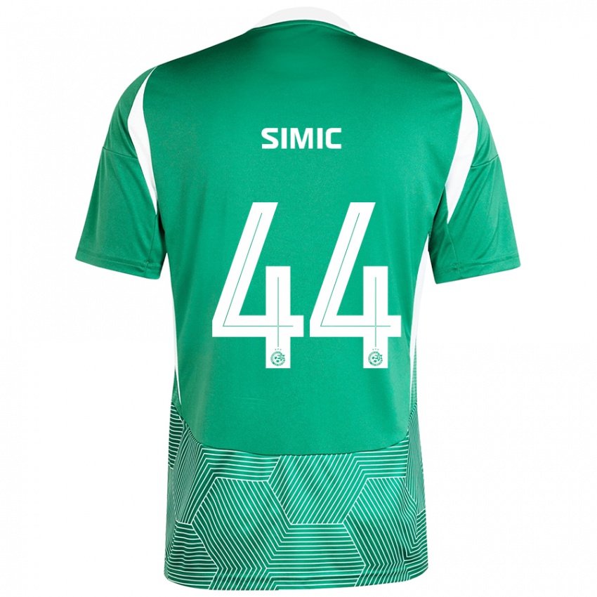 Criança Camisola Lorenco Simic #44 Branco Verde Principal 2024/25 Camisa