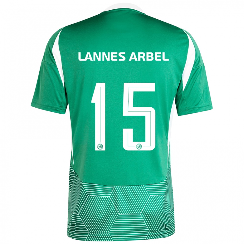 Criança Camisola Tomer Lannes Arbel #15 Branco Verde Principal 2024/25 Camisa