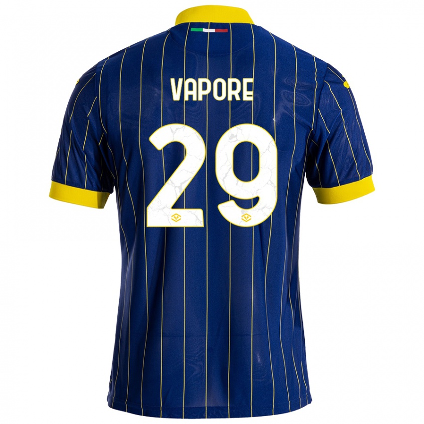 Criança Camisola Angelo Vapore #29 Azul Amarelo Principal 2024/25 Camisa